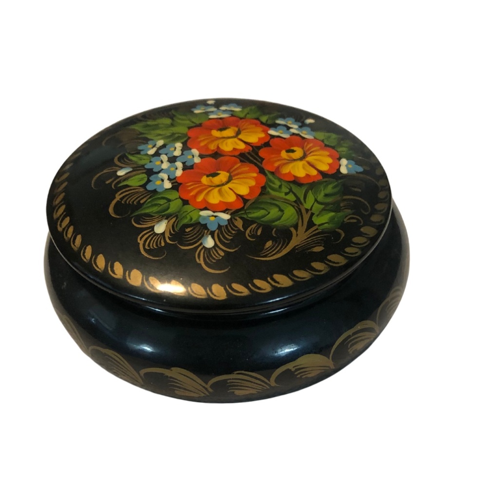 Wooden Box from Ukraine Hand Painted